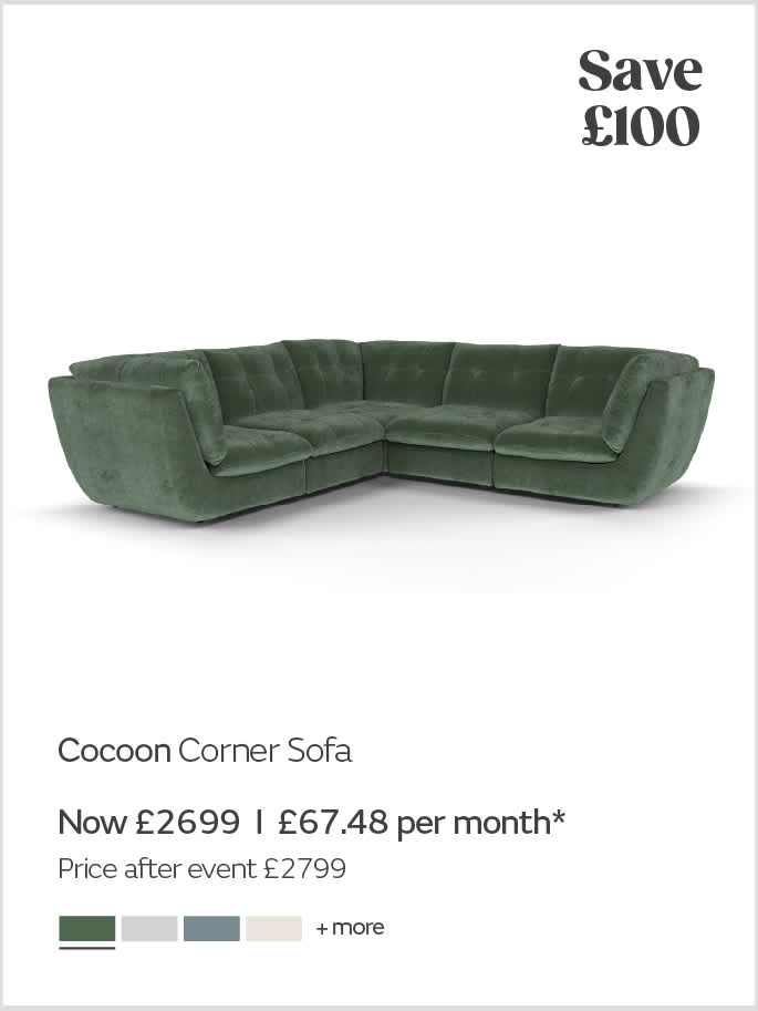 Cocoon corner sofa